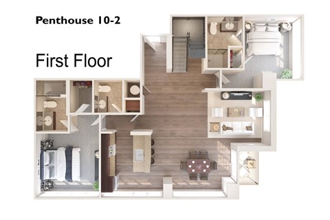 Penthouse 10-2 First Floor